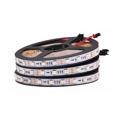 Cina Warehouse/Hotel/Office RGBW Led Strip Light 5050 Flexible Waterproof Strip Light 60leds/m 12V RGBWW 4in1 12V 24V in vendita