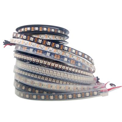 China Warehouse/hotel/office led Indivally ws2812b accessible ws2811 60leds/m RGB strip light led pixel strip light 5V IC DMX flexible strip light Te koop