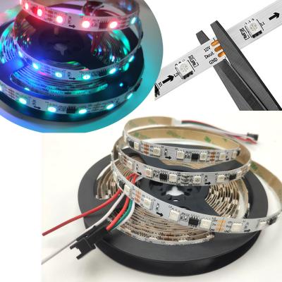 China Warehouse/Hotel/Office LED Strip Light 5050SMD Flexible RGB 30leds Waterproof Led Strip Light WS812b 2811 IC DC12V 5m 10m IR Te koop