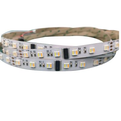 Cina Warehouse/hotel/office rgbwww 5 TM1812IC 5050 SMD 60LED in 1 color led strip light flexible waterproof 10m strip light five color strip light 12v24v 5m in vendita