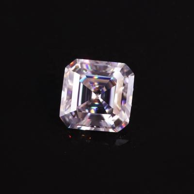 China Color Set or Fire Diamond Asscher Brilliant Cut Loose High Quality Natural White Gemstone For Jewelry Wholesale Price for sale