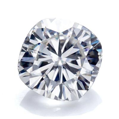 China Color Play or Cut Moissanite Diamond White Moissanite Stone of Fire 1carat VVS1 DE Color Cushion for sale