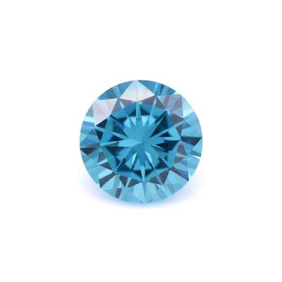 China Wholesale Cut 3.00mm Brilliant Synthetic Diamond Fire Round China Color CZ Blue Color Set Or Gemstones for sale