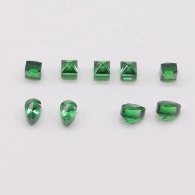 China Color Play Or Fire Russian Synthetic Green Zircon Diamonds Price Per Carat With Factory Price for sale