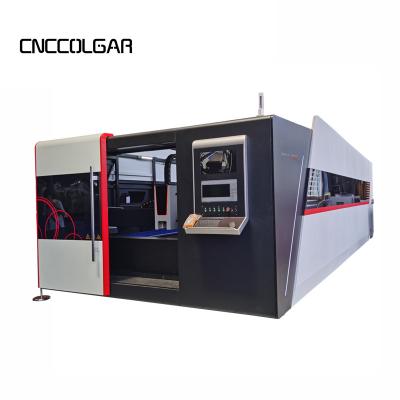 China Full-enclosed Metal Cutter CNC 6000W Fiber Laser Cutting Machine Price for sale