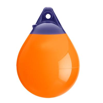 China 58cm Orange Boat Color Vinyl Buoy UV Resistant Type A Fender for sale