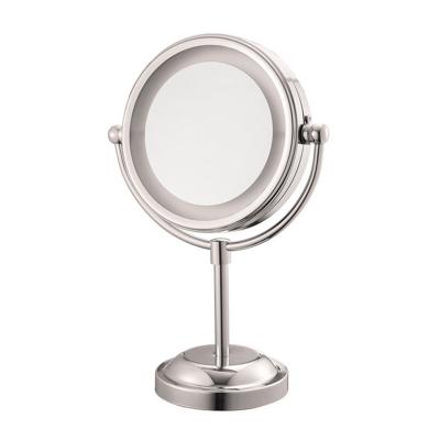 China Smart Lighted Customs Lead Table Makeup Mirror Vanity Makeup Mirror With Light for sale