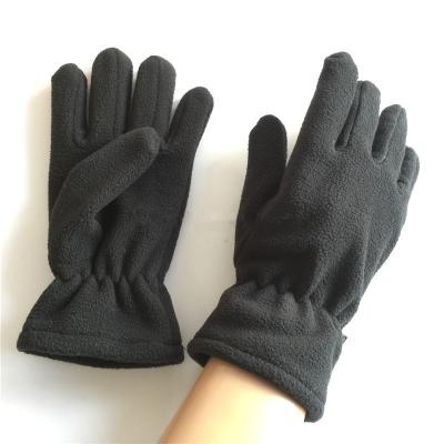 China Winter Autumn& Sport Black Winter Autumn 5 Finger Fleece Gloves for sale