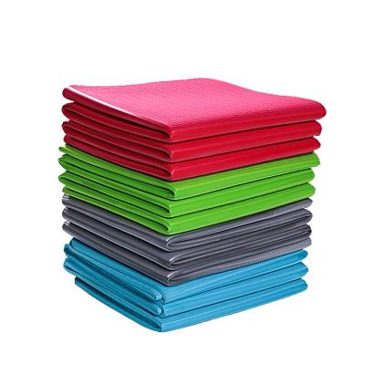 China & Easy to carry & Large Pilates Travel Absorbent Non Slip Foldable High Quality Exercise Non Slip Thick Eco-friendly Yoga Mat for sale