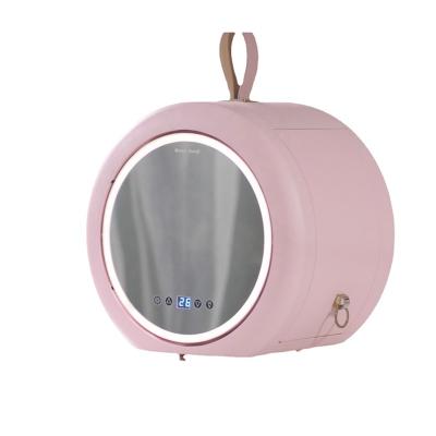 China China-chic New Mini Fridge 6 Liter AC/Portable Beauty Fridge Cooler Makeup Mirror Refrigerator with LED Light for Bedroom Car Household for sale