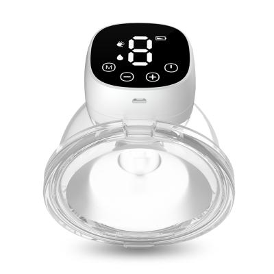 China Bpa Free Electric Free Breastmilk Free Portable Handheld LCD Display Silicone Bra Baby Breast Pump for sale