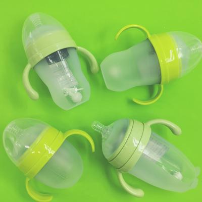 China 260Ml BPA Free Babies Milk Bottle Bpa pp Food Grade Custom Logo Silicone Nipple Infant Pp Free Custom Feeding Bottles for sale