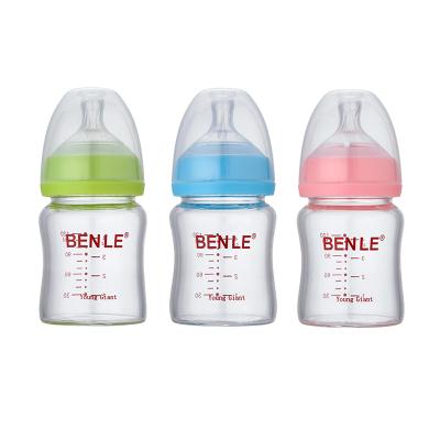 China Wholesale 120Ml Newborn Baby Phthalate Free Manufacturing Glass Bottle Baby Feeding Bottle for sale