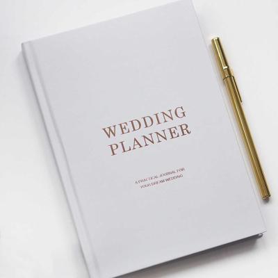 China Eco-Friendly Paper Wedding Planner Book Diary Journal and Organize Planner for Wedding Planning Bride Gift for sale