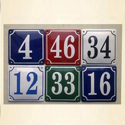 China Europe Glaze House Number Sign Plate for sale