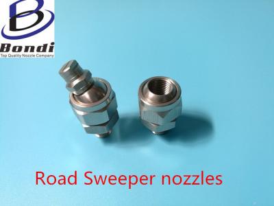 China 1/4'' MEG type high pressure flat fan nozzles with adjustable ball fitting for Road Sweeper for sale