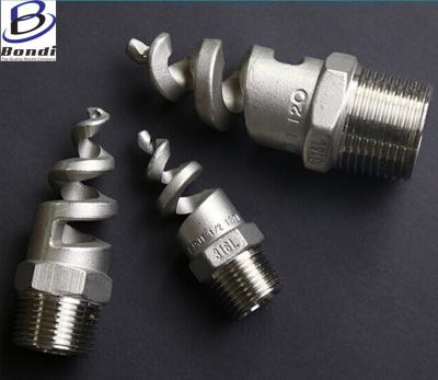 China 316SS Full Cone / Hollow Cone Spiral Nozzle , Spray Nozzle For Cooling Tower for sale