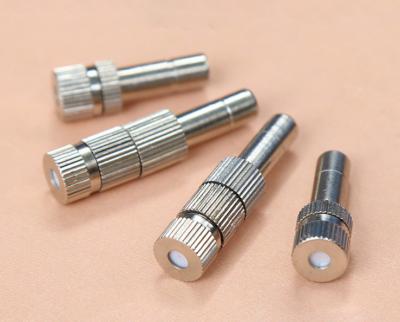 China 0.4mm Orifice Size Lower Pressure Quick Insert Mist Nozzle For Cooling System for sale