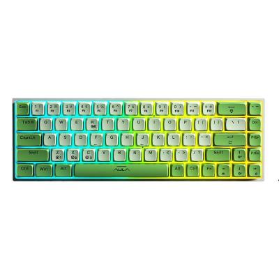 China F3068 Forest 68 Key Sublimation Waterproof Magic Dual Mode Mechanical Keyboard Customized Hot-swappable Axis for sale