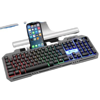 China Mechanical Gaming Mouse Key Mechanical Gaming Mouse Li-Key Magnesium T25 Metal Keyboard and Mouse Set K25 Touch Gaming USB Cable for sale