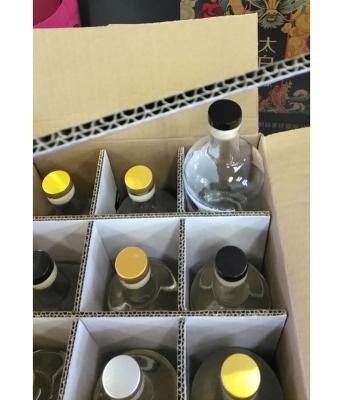 China Recycled Materials Bottle Package Paper Box Factory Outlet Digital Printing Corrugated Wine Box 3 Bottles Packaging Box for sale