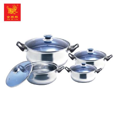 China Sustainable Hot Selling Kitchen Pot Stainless Steel Casserole Set With High Quality Materials for sale