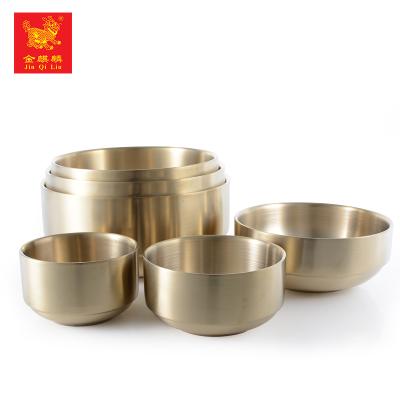 China Newest Sustainable Convenient Durable Rice Noodle Metal Round Steel Mixing Bowls For Wholesale for sale