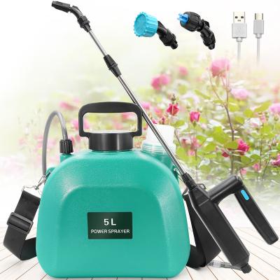 China Home Garden Sylstar Portable Lawn Sprayer Cordless Battery Electric 5L Water Bottle Garden Plastic Weed Killer Sprayer For Sale for sale