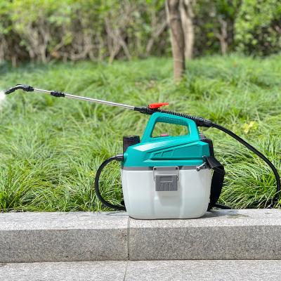 China Home Garden Sylstar Adjustable Battery Electric 5L Water Bottle Garden Pressure Plastic Weed Killer Sprayer For Sale for sale