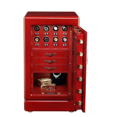 China Luxury High Grade AIFEIBAO Digital Home Security Biometric Safe Watch Winder for sale