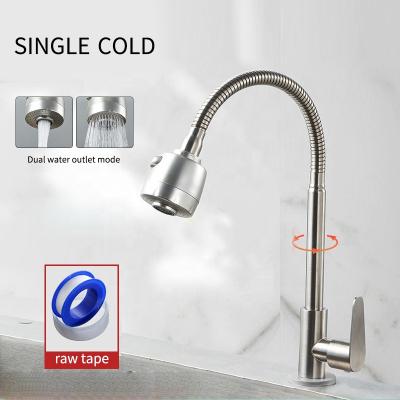 China Thermostatic Faucets Thickened Anti-split Copper Sus304 Anti-split Anti-split Cold-Hot Outdoor Kitchen Household Rust-proof Single Water Faucet for sale