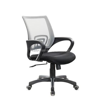 China Seat Height Control Lift Swivel Mid Office Full Mesh Ergonomic Chair Rotating Back for sale