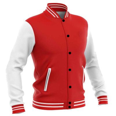 China Factory custom made high quality men's jacket baseball jacket basketball casual coat windproof with plus size for sale