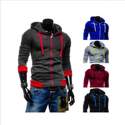 China Men's Breathable Sport Hooded Custom Clothes White Mens Casual Hoodie With Zipper-up for sale