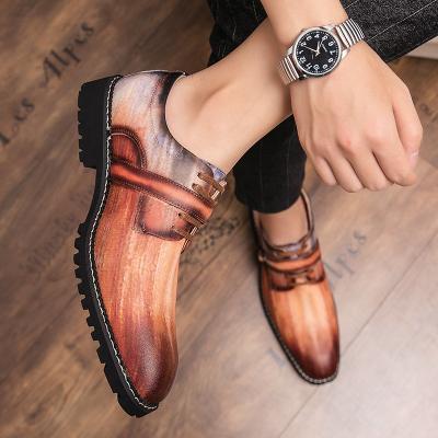 China Newest Handmade Deodorization Men Wedding Formal Business Shoes Lace Up Brown Microfiber Stylish Shoes Black Brogue Leather Men's Shoes For Men for sale