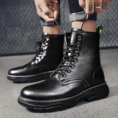 China Unisex Leather Chelsea Martins Boot Men's Deodorization Martin Boots Lace Up Low Heel Martens Botas Mujer High Quality Casual Shoes Ankle Boots for sale