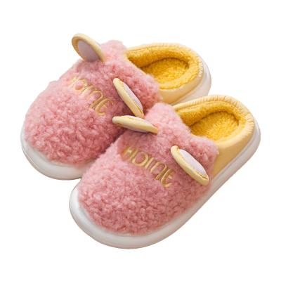 China CUSHIONING 2021 UNISEX hot sale ladies home shoes fashion cashmere thick cotton bedroom ladies slippers for sale