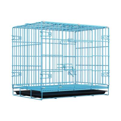 China OEM China Manufacturer Metal Wire Mesh Folding Portable Dog Large Bottom Crates Breathable Dog Kennel Outdoor Pet Cage for sale