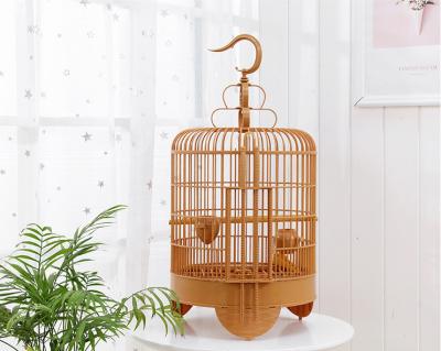 China Mingliang Breathable Bird Cage And Wire Mesh House For Parrots And Birds With Standing Post for sale