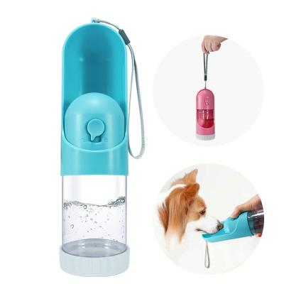 China Non-automatic Leak Proof Food Grade Portable Dog Water Bottle Cat Travel Drink Cup Dispenser For Pets Dog Water Bottles Cup for sale