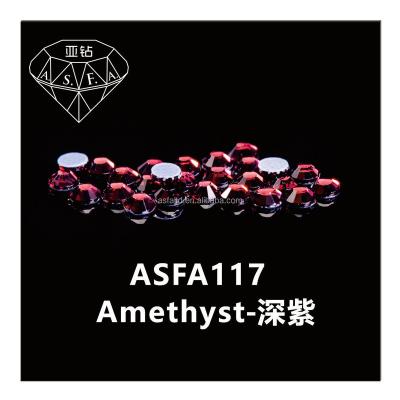 China Flatback Latest Fashion Factory Sale Bird Transparent Pattern Rhinestone Hotfix Bulk Amethyst ASFA117 Non for sale