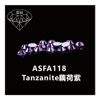 China Flatback Newest High Quality China Made Hot Fix Jelly Rhinestones Non Hotfix Bulk Bling Twine For Hoodies ASFA118 Tanzanite for sale