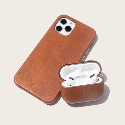 China For AirPods Pro Wholesale Luxury Leather Cover Texture Microfiber To Protect Anti-lost Case For AirPods Pro Case for sale