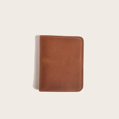 China Crazy Horse Leather Full Grain RFID Wallet For Men Ultra Strong Stitching RFID Blocking Slim Bifold Premium Wallet for sale