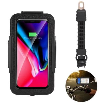 China Adjustable Bicycle Motorcycle Phone Holder ABS Bike Mount For iphone 11 pro XS Max XR 6 7 8 plus GPS Waterproof Mobile Case for sale