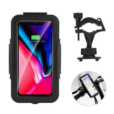 China Waterproof Phone Holder Motorcycle Bicycle Bag Phone Holder Waterproof Bike Case Bike Phone Bag For iPhone Xs 11 Mobile Stand Support Scooter Cover for sale