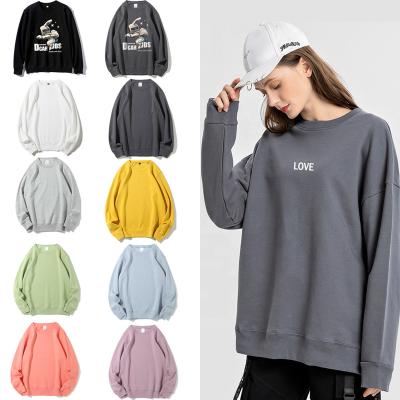 China QUICK DRY Cotton Long Sleeve Around Collar Pull Over Sweatshirt Bright Colors Women Pullovers for sale