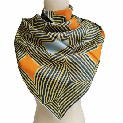 China Square Luxury Twill Silk Scarf 90x90cm for sale