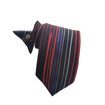 China 100% Polyester Polyester Staple Tie For McD Uniform Tie for sale