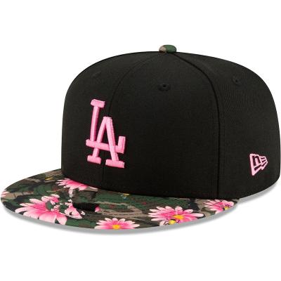 China Wholesale JOINT Sports Women Flower Custom Embroidery Printed Logo Fitted Baseball Cap High Quality Custom Baseball Caps for sale